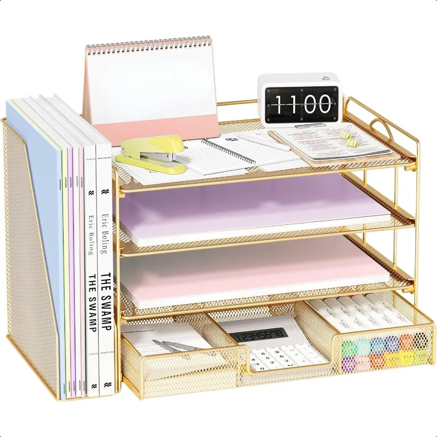 File Desk Organizers and Accories Paper Letter Tray Organizer with Removable File Holder+ Drawer Office Desktop Workspace File
File Desk Organizers and Accories Paper Letter Tray Organizer with Removable File Holder+ Drawer Office Desktop Workspace File
