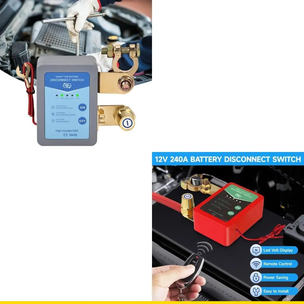 SZCH Battery Disconnect Switches, Isolator Cut Off Remote Control Battery Switches for Marine Car Boat Vehicles
SZCH Battery Disconnect Switches, Isolator Cut Off Remote Control Battery Switches for Marine Car Boat Vehicles