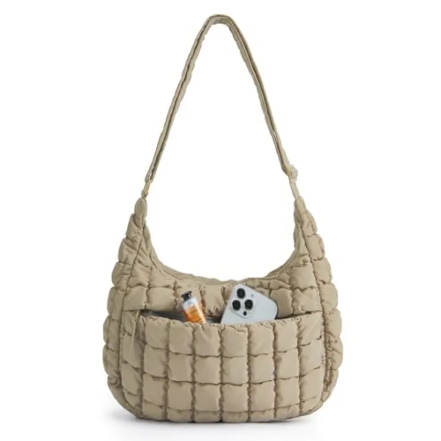 Quilted Crossbody Bag for Women, Lightweight Puffer Purse for Travel, Daily Use and Work
Quilted Crossbody Bag for Women, Lightweight Puffer Purse for Travel, Daily Use and Work
