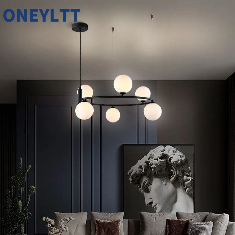 Nordic Circle Magic Bean Living Room Pendant, Milk White Glass Eye Protection Study Lighting, Creative Restaurant Light
Nordic Circle Magic Bean Living Room Pendant, Milk White Glass Eye Protection Study Lighting, Creative Restaurant Light