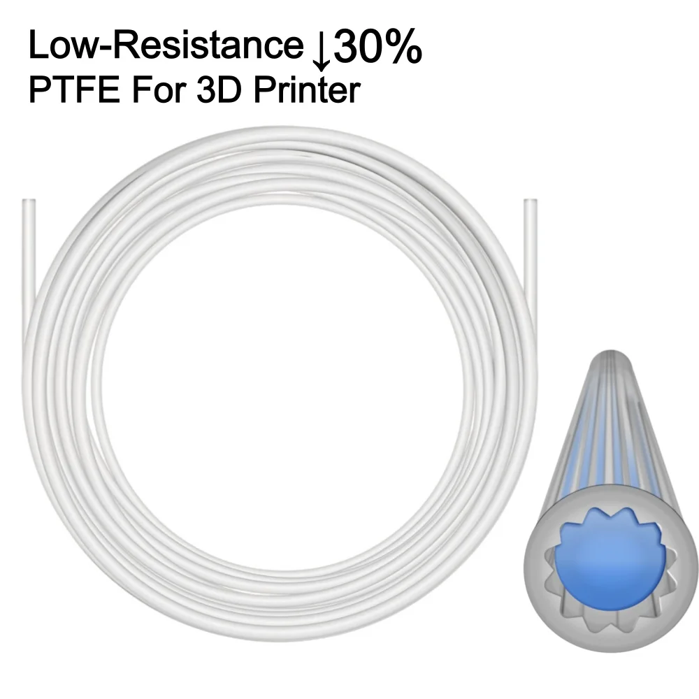 Low-Resistance PTFE Bowden Tube Star-Shaped Teflonto Pipe For 1.75MM Filament For 3D Printer Bambu Creality 2.5*4MM Tube
Low-Resistance PTFE Bowden Tube Star-Shaped Teflonto Pipe For 1.75MM Filament For 3D Printer Bambu Creality 2.5*4MM Tube