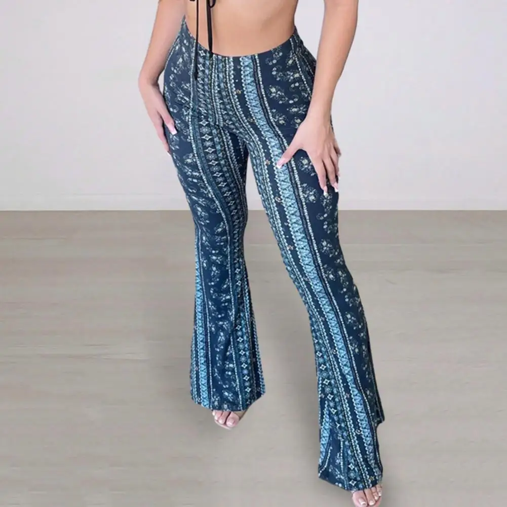 Women Pants High Elastic Waist Retro Print Flared Hem Slim Fit Stretchy Soft Breathable Sports Yoga Long Trousers
Women Pants High Elastic Waist Retro Print Flared Hem Slim Fit Stretchy Soft Breathable Sports Yoga Long Trousers