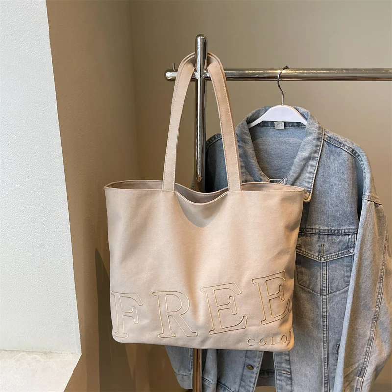Tiptoegirls Large Capacity Casual Shoulder Bag Women's Daily Shopping & Work Use Handbag FREE Embroidered Beige Canvas Tote Bag
Tiptoegirls Large Capacity Casual Shoulder Bag Women's Daily Shopping & Work Use Handbag FREE Embroidered Beige Canvas Tote Bag