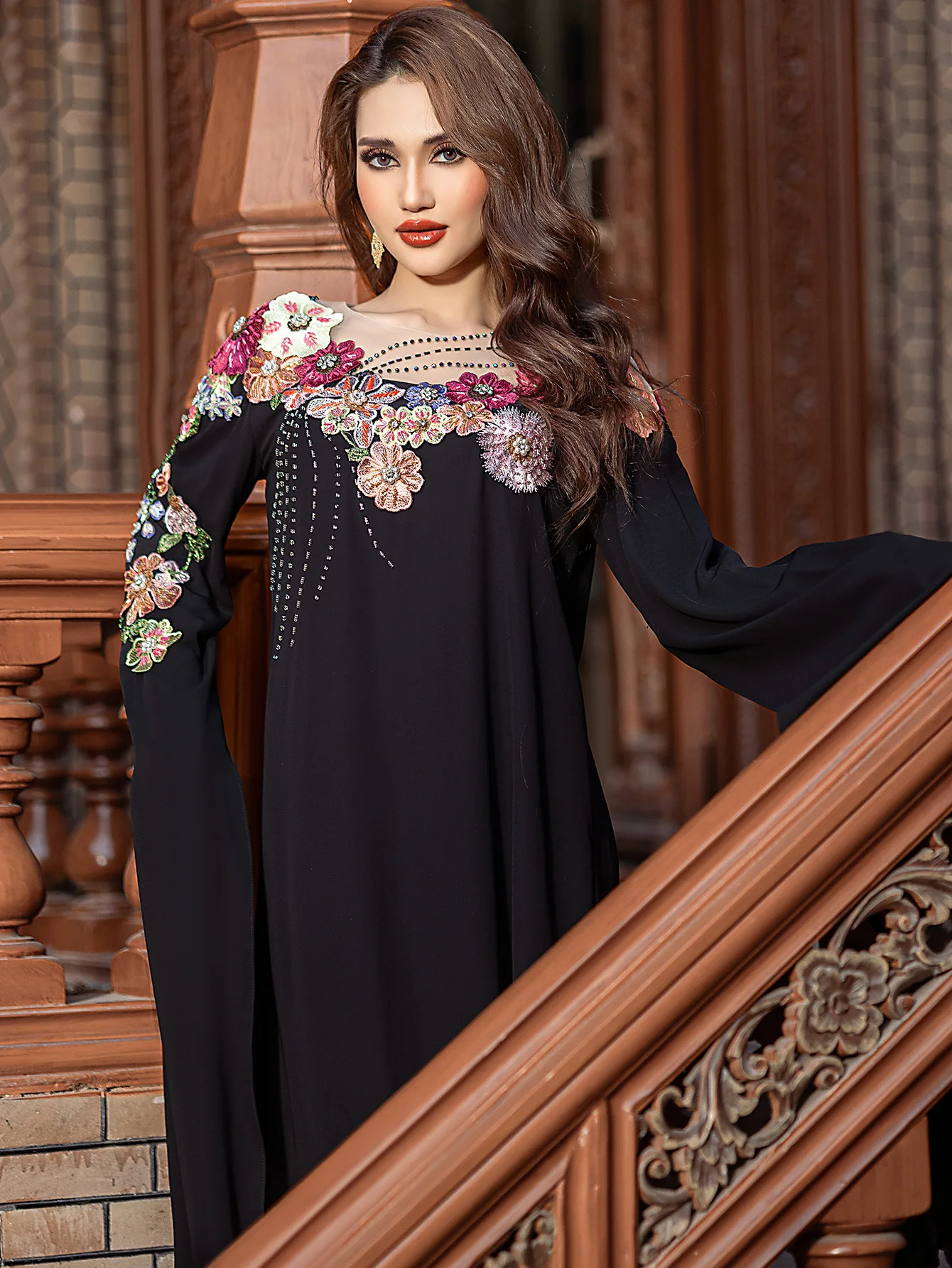 Ramadan Applique Abayas for Women Extra Long Sleeve Evening Party Dress Muslim Dubai Kaftan Islam Jalabiya Eid Djellaba Vestidos
Ramadan Applique Abayas for Women Extra Long Sleeve Evening Party Dress Muslim Dubai Kaftan Islam Jalabiya Eid Djellaba Vestidos
