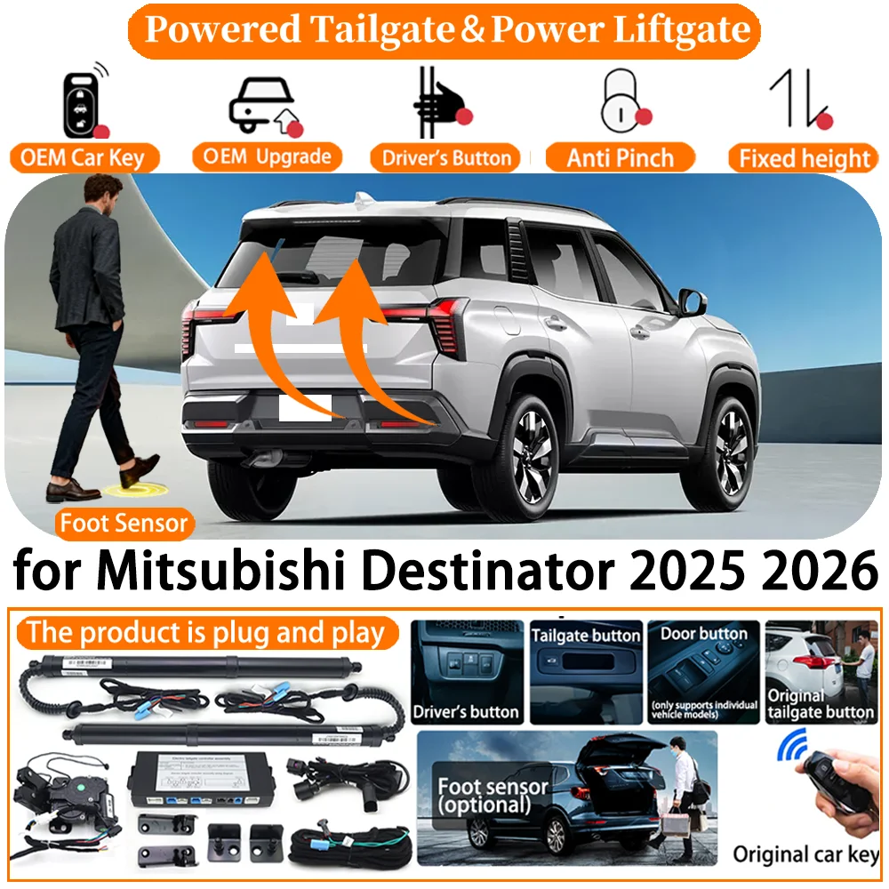Car OEM Smart Powered Tailgate system for Mitsubishi Destinator 2025 2026 Automatic Electric Power Tailgate Tail Gate Lift kit
Car OEM Smart Powered Tailgate system for Mitsubishi Destinator 2025 2026 Automatic Electric Power Tailgate Tail Gate Lift kit