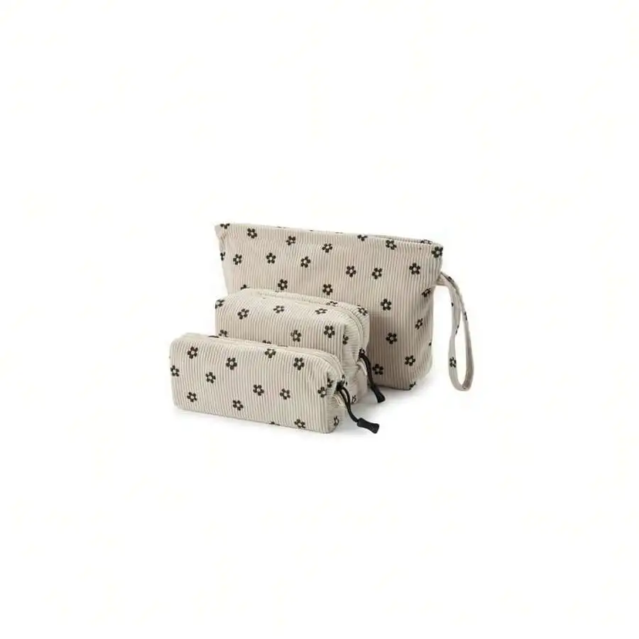 Corduroy Makeup Bag Set For Women Small Cosmetic Pouch With Zipper Interior Pockets Travel Toiletry Organizer
Corduroy Makeup Bag Set For Women Small Cosmetic Pouch With Zipper Interior Pockets Travel Toiletry Organizer