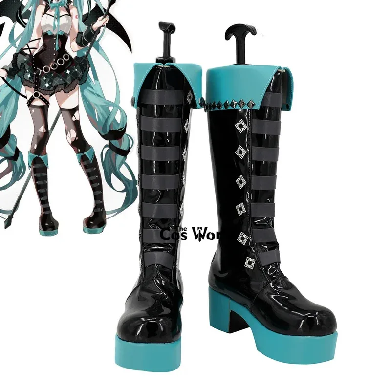 VOCALOID Miku Rascal the Raccoon, обувь для косплея в стиле аниме, ботинки 
VOCALOID Miku Rascal the Raccoon, обувь для косплея в стиле аниме, ботинки