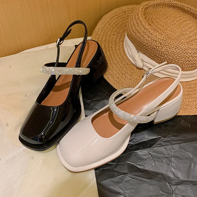 Mary Jane women's shoes rhinestones chunky heel girls shoes french sandals spring summer new fashion shoes Retro British Style
Mary Jane women's shoes rhinestones chunky heel girls shoes french sandals spring summer new fashion shoes Retro British Style