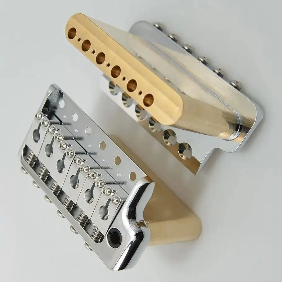 Гитарный тремоло-бридж CNC PRS Style, обработанный на станке, из латуни, 52,5 мм, на 6 винтах
Гитарный тремоло-бридж CNC PRS Style, обработанный на станке, из латуни, 52,5 мм, на 6 винтах