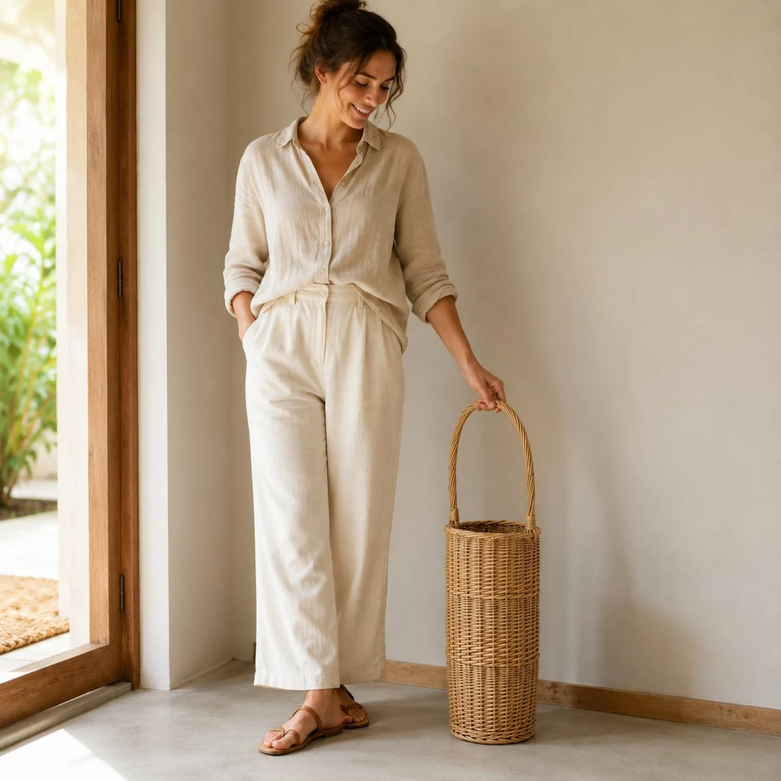 Woven Wicker Umbrella Stand Lightweight Arched Handle Umbrella Holder Wicker Basket Stand Handwoven Home Storage Boho Aesthetic
Woven Wicker Umbrella Stand Lightweight Arched Handle Umbrella Holder Wicker Basket Stand Handwoven Home Storage Boho Aesthetic
