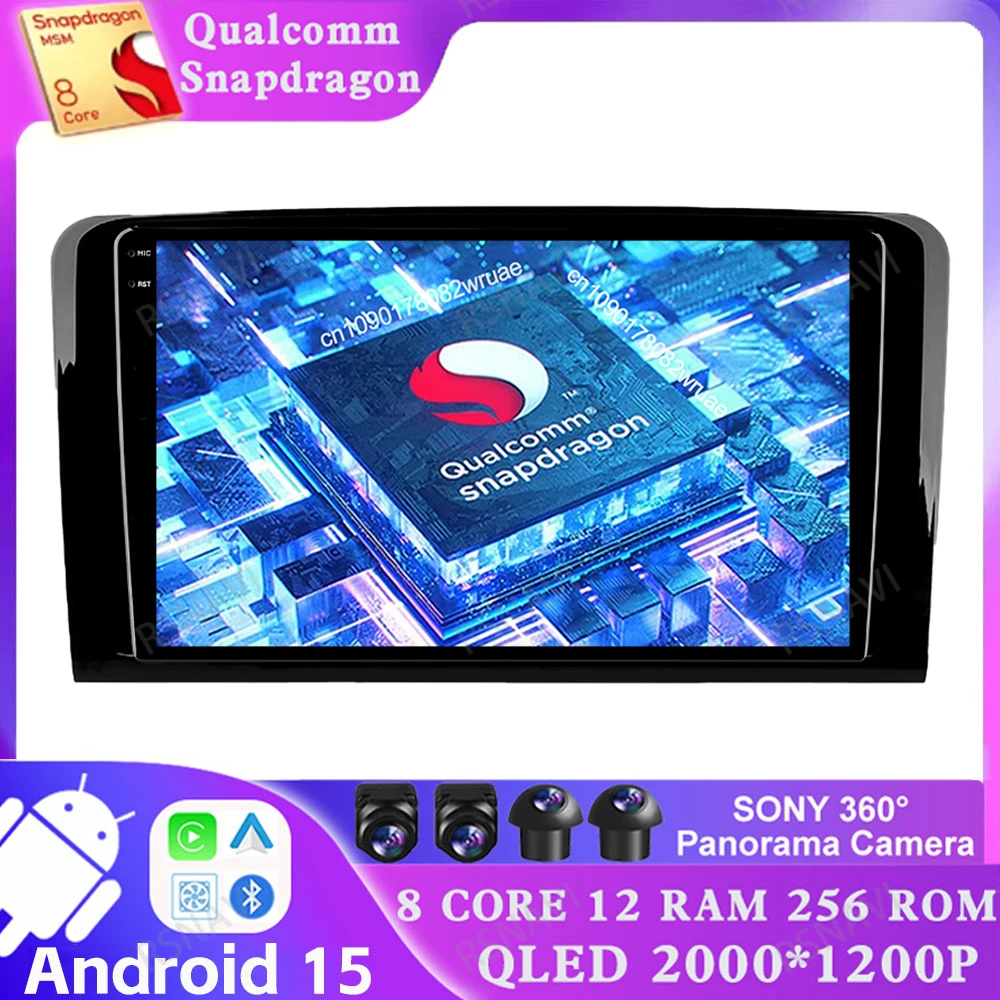 Android 15 For Mercedes Benz M-Class W164 GL-Class X164 ML GL 2005-2012 Qualcomm 4G LTE Car Radio Multimedia Viedo Player GPS BT
Android 15 For Mercedes Benz M-Class W164 GL-Class X164 ML GL 2005-2012 Qualcomm 4G LTE Car Radio Multimedia Viedo Player GPS BT