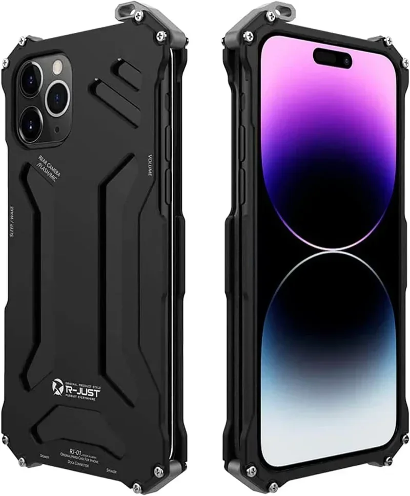 Высококачественный металлический чехол из алюминиевого сплава для iPhone 15, 14, Plus, 13, 12, 11 Pro Max, полый противоударный, устойчивый к царапинам, винтовой бампер, твердая обложка
Высококачественный металлический чехол из алюминиевого сплава для iPhone 15, 14, Plus, 13, 12, 11 Pro Max, полый противоударный, устойчивый к царапинам, винтовой бампер, твердая обложка