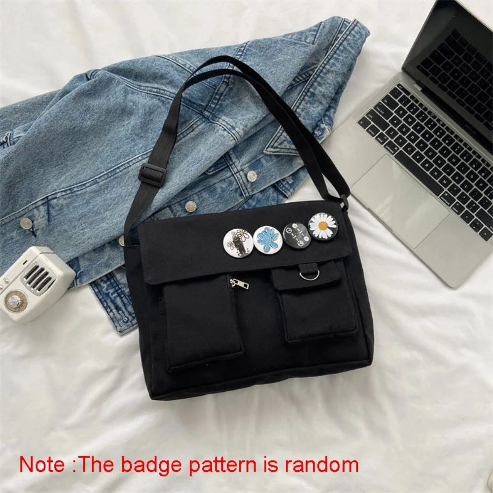Fashion Korean Style Square Message Bag Large Capacity Solid Color Nylon Crossbody Bag Causal Sports Shoulder Bag Unisex
Fashion Korean Style Square Message Bag Large Capacity Solid Color Nylon Crossbody Bag Causal Sports Shoulder Bag Unisex