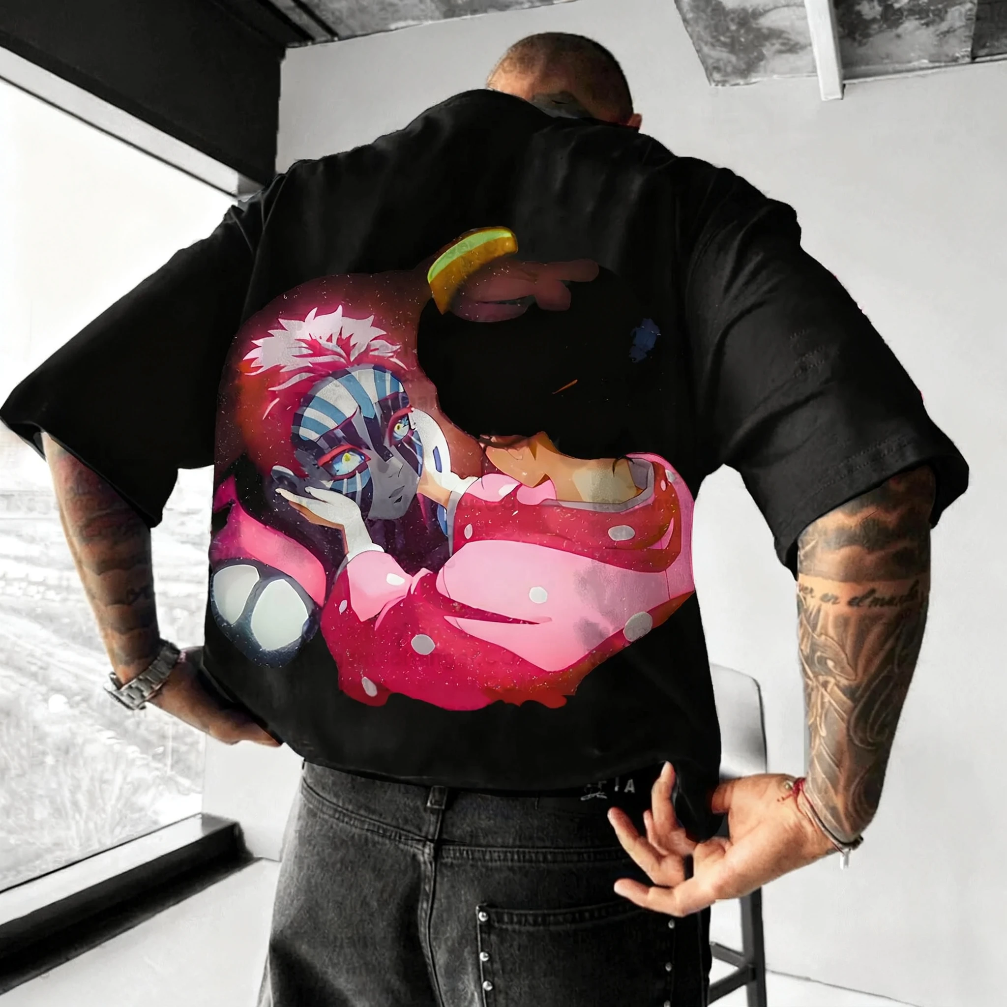 Demon Slayer Anime Co Branded T-shirt 2025 Men's and Women's Summer New Street Hip Hop Trend Y2K Casual Loose Parent Child Top
Demon Slayer Anime Co Branded T-shirt 2025 Men's and Women's Summer New Street Hip Hop Trend Y2K Casual Loose Parent Child Top