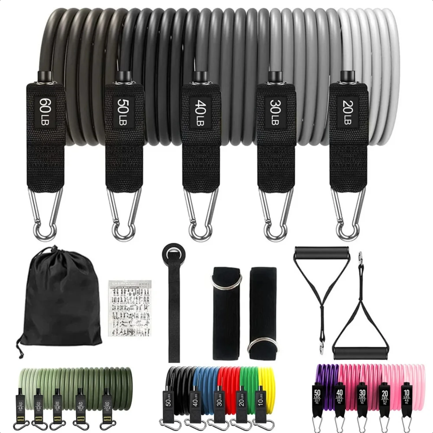Resistance Bands Set Tension Pull Rope Men Women Workout Exercise Bands Fitness Gym Strength Training Equipment
Resistance Bands Set Tension Pull Rope Men Women Workout Exercise Bands Fitness Gym Strength Training Equipment