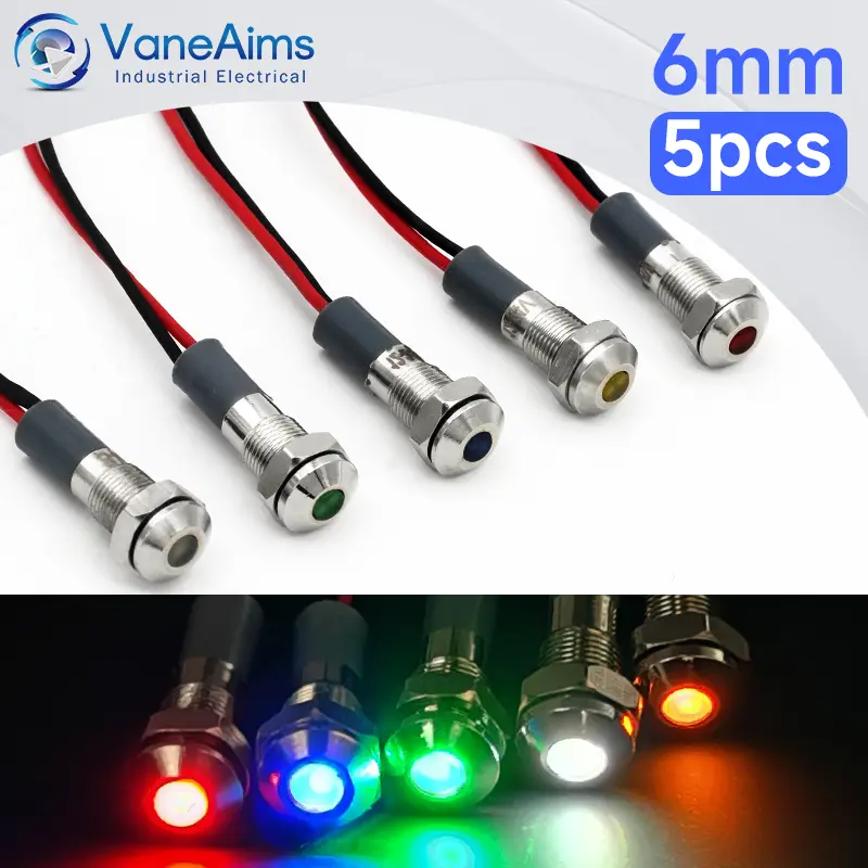 VaneAims 5PCS LED metalen indicator