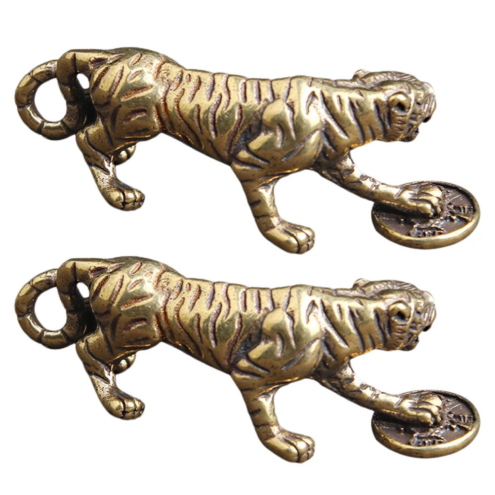 Tiger Keychain 2 Pcs Brass Animal Shape Durable Key Ring Pendant Creative Jewelry Charm Necklace Decor Car Hanging Accessories
Tiger Keychain 2 Pcs Brass Animal Shape Durable Key Ring Pendant Creative Jewelry Charm Necklace Decor Car Hanging Accessories