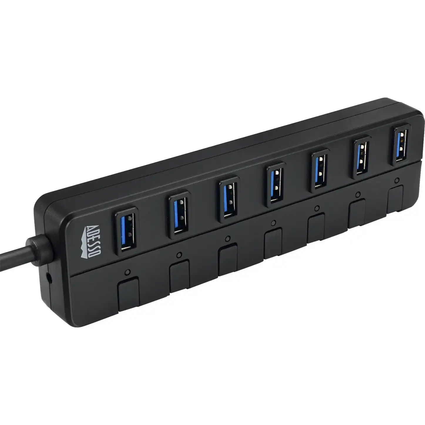 Adesso AUH-3070P – 7-Port USB 3.0 Hub with Individual Power Switch & Power Adapter
Adesso AUH-3070P – 7-Port USB 3.0 Hub with Individual Power Switch & Power Adapter