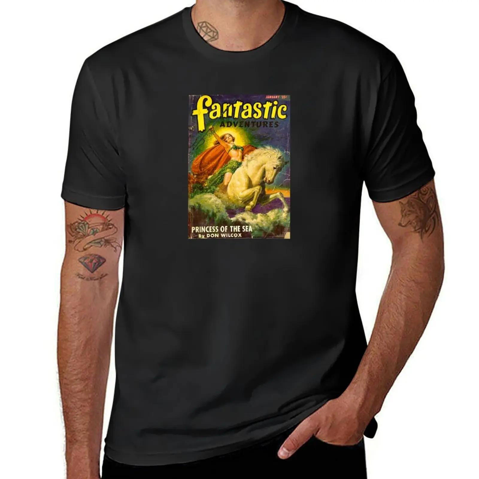 Fantastic Adventures Cover - January 1947 T-Shirt fashion shirts plus size tops shirts graphic mens t shirt
Fantastic Adventures Cover - January 1947 T-Shirt fashion shirts plus size tops shirts graphic mens t shirt
