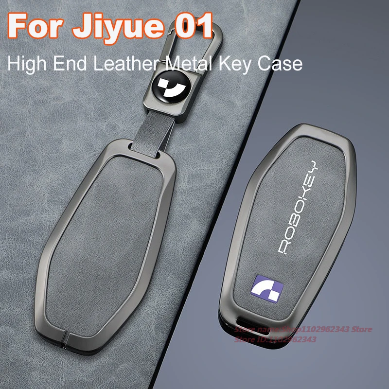 For Geely Jiyue 01 24 High-End Leather Metal Key Case Cover Smart Remote Protective Shell Bag KeyChain Car Interior Accessory
For Geely Jiyue 01 24 High-End Leather Metal Key Case Cover Smart Remote Protective Shell Bag KeyChain Car Interior Accessory