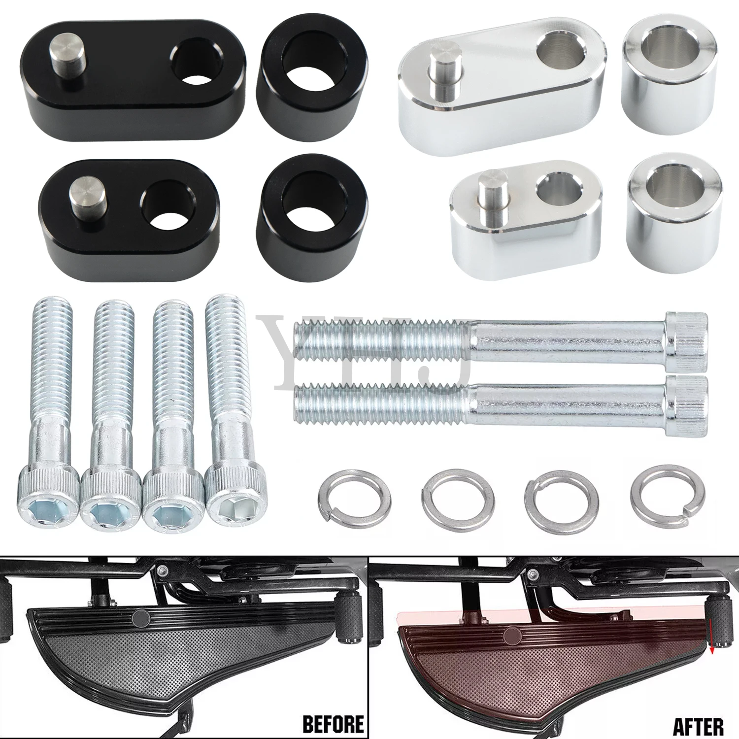 For Harley Touring Electra Glide Street Glide Road King Road Glide Trikes 3/4" Motorcycle Driver Floorboard Spacer Extension Kit
For Harley Touring Electra Glide Street Glide Road King Road Glide Trikes 3/4" Motorcycle Driver Floorboard Spacer Extension Kit