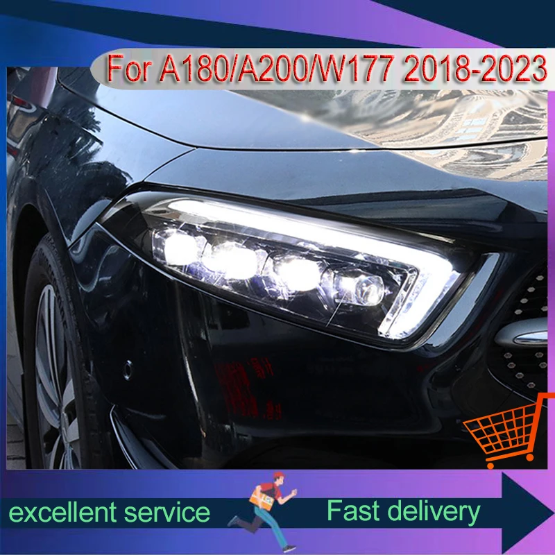 Автоматическая фара для Mercedes Benz A180 A200 W177 2018-2023, светодиодная DRL, хрустальная линза, потоковый указатель поворота, передняя лампа в сборе
Автоматическая фара для Mercedes Benz A180 A200 W177 2018-2023, светодиодная DRL, хрустальная линза, потоковый указатель поворота, передняя лампа в сборе
