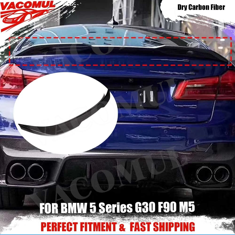 VACOMUL Dry Carbon Fiber Rear Spoiler For BMW 5 Series G30 F90 M5 2017~2019 Car Styling Exterior Rear Trims Lip Wing Body Kit
VACOMUL Dry Carbon Fiber Rear Spoiler For BMW 5 Series G30 F90 M5 2017~2019 Car Styling Exterior Rear Trims Lip Wing Body Kit