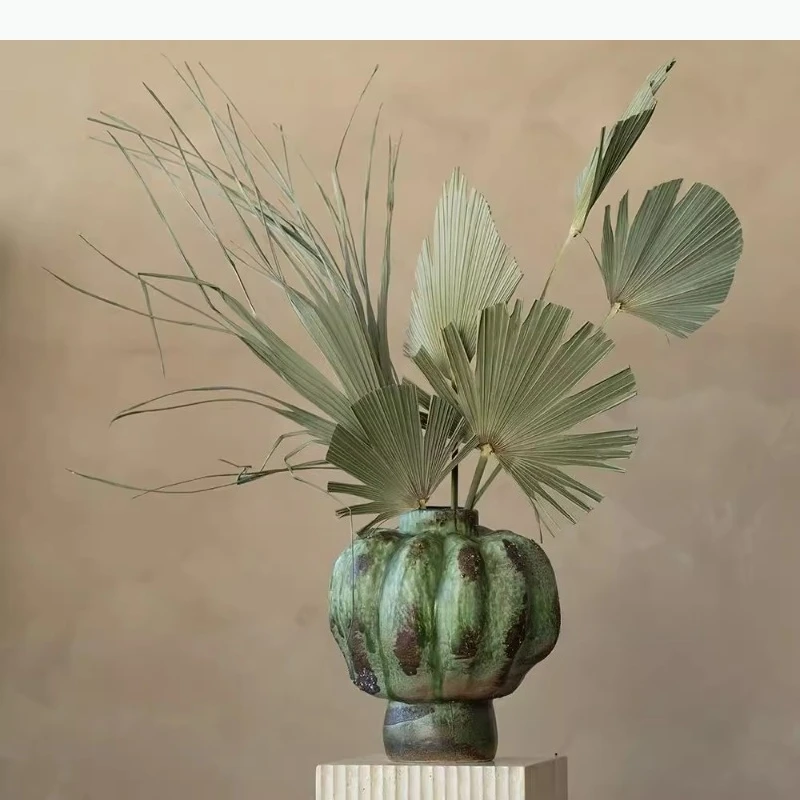 Green Glazed Ceramic Vase Handmade Flower Arrangement Art Vases Ornament Hydroponic Vase Decorative Vases Shooting Props Crafts
Green Glazed Ceramic Vase Handmade Flower Arrangement Art Vases Ornament Hydroponic Vase Decorative Vases Shooting Props Crafts
