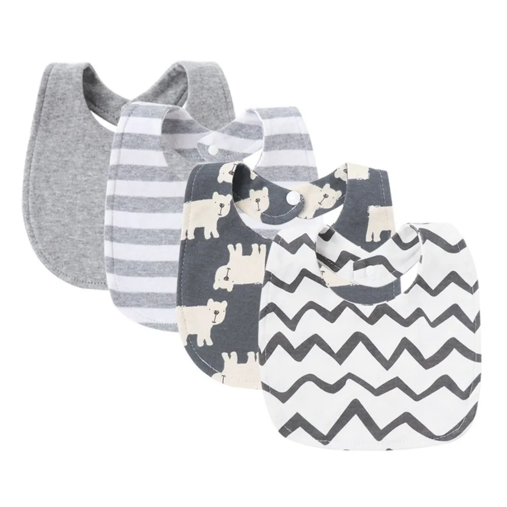4Pcs New Cotton Baby Bib Cartoon Print Double Layers Saliva Towels Kids Apron Infant Accessories
4Pcs New Cotton Baby Bib Cartoon Print Double Layers Saliva Towels Kids Apron Infant Accessories