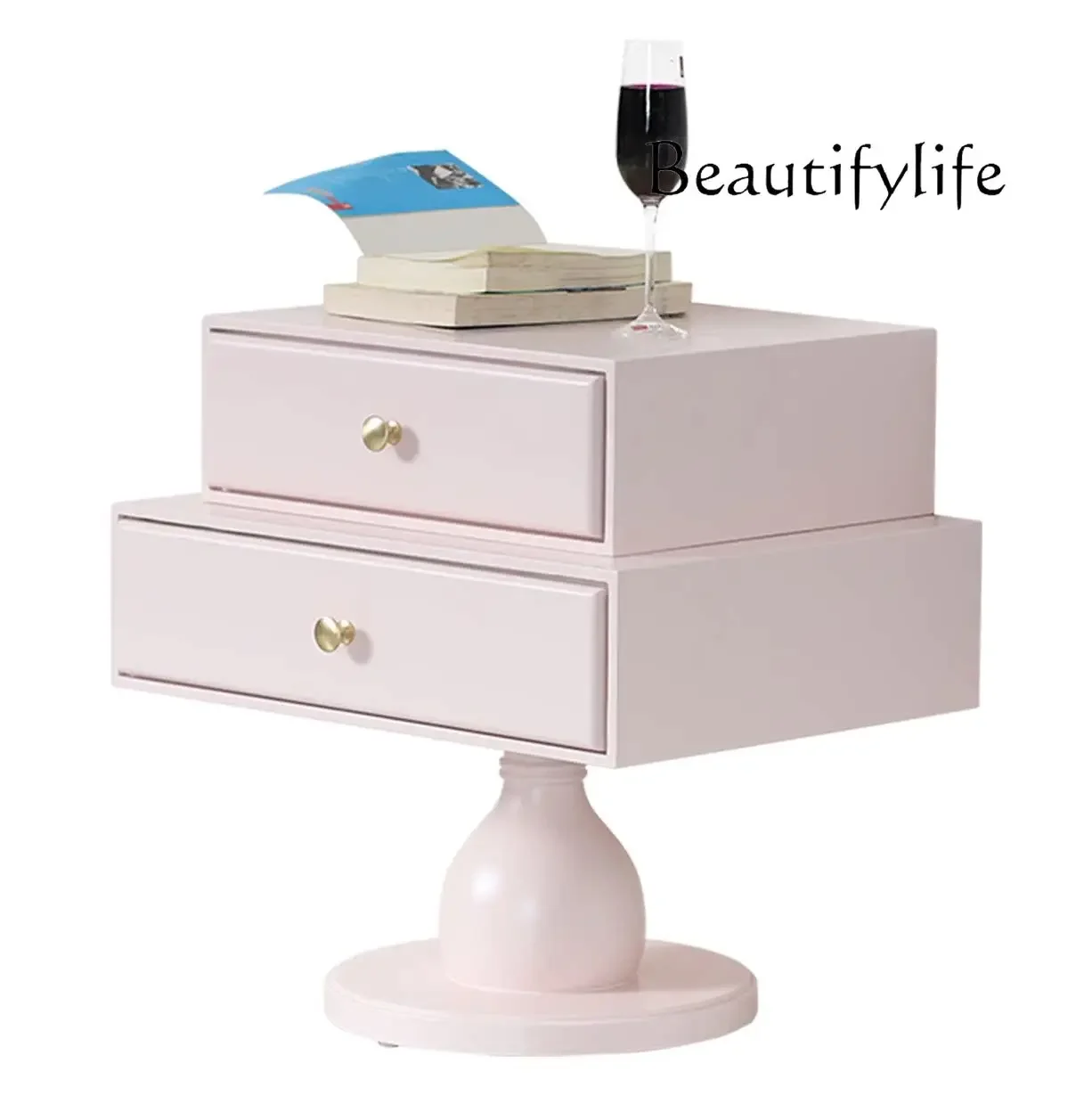Rotating solid wood bedside table light luxury creative design simple modern cream style fashion high sense
Rotating solid wood bedside table light luxury creative design simple modern cream style fashion high sense