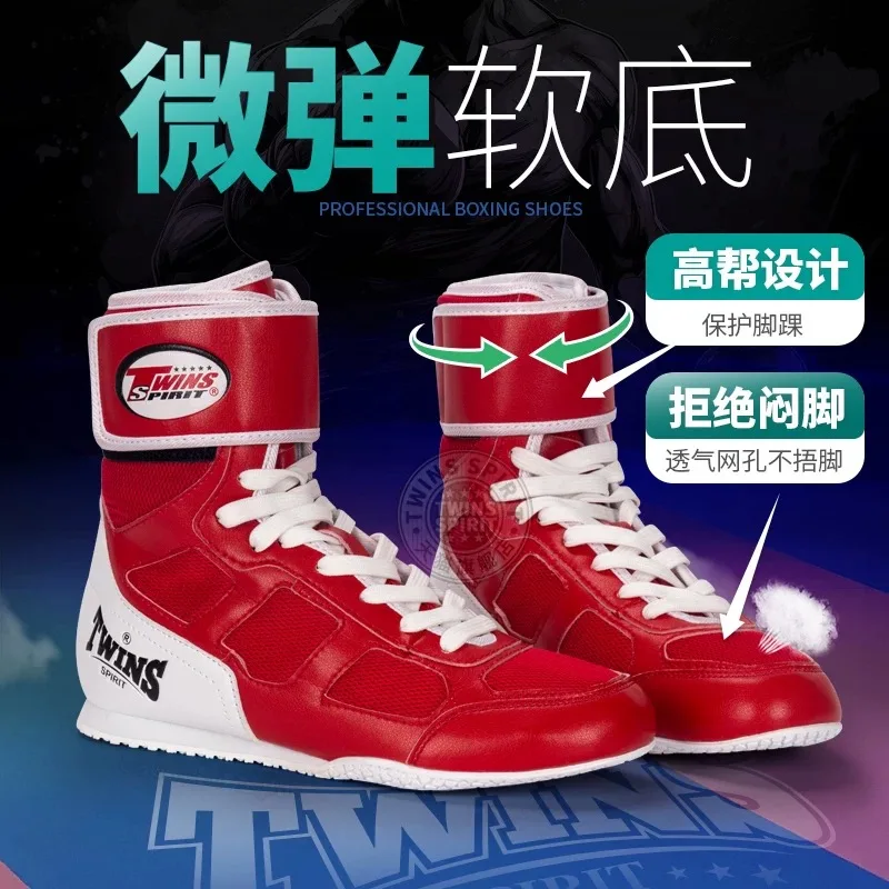 Professional Men Women Wrestling Shoes Black Blue Boxing Shoes for Unisex Comfortable Fighting Boots Boy Indoor Sports Shoes
Professional Men Women Wrestling Shoes Black Blue Boxing Shoes for Unisex Comfortable Fighting Boots Boy Indoor Sports Shoes