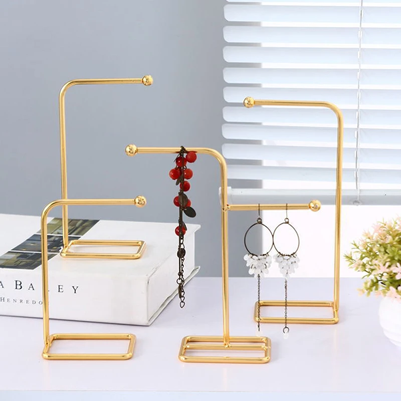 Earring Necklace Ring Bracelet Jewelry Holder Iron Art T-shaped Jewelry Display Organizer Holders Metal Storage Racks Home
Earring Necklace Ring Bracelet Jewelry Holder Iron Art T-shaped Jewelry Display Organizer Holders Metal Storage Racks Home