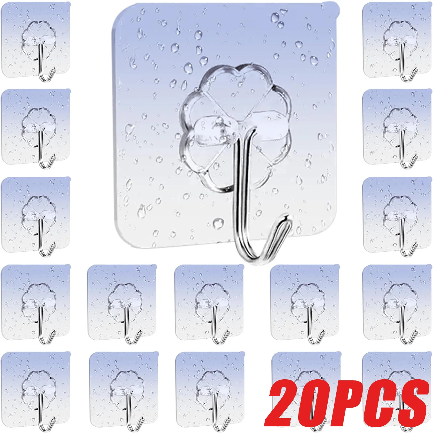 Self Adhesive Hooks Heavy Duty Wall Hooks Transparent Multi-Purpose Hooks Door Key Towel Wall Hook for Bathroom Kitchen Home
Self Adhesive Hooks Heavy Duty Wall Hooks Transparent Multi-Purpose Hooks Door Key Towel Wall Hook for Bathroom Kitchen Home