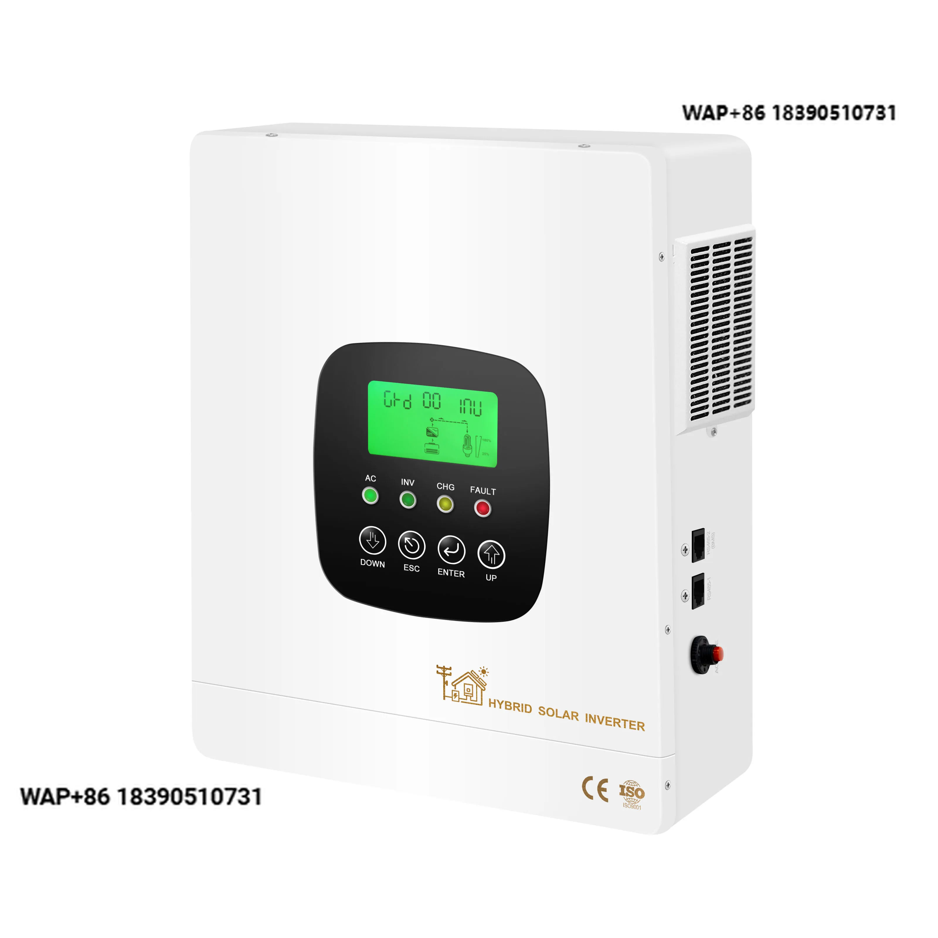 Универсальный солнечный инвертор 7KWp — встроенный контроллер 120 А, резервное питание 24/7
Универсальный солнечный инвертор 7KWp — встроенный контроллер 120 А, резервное питание 24/7