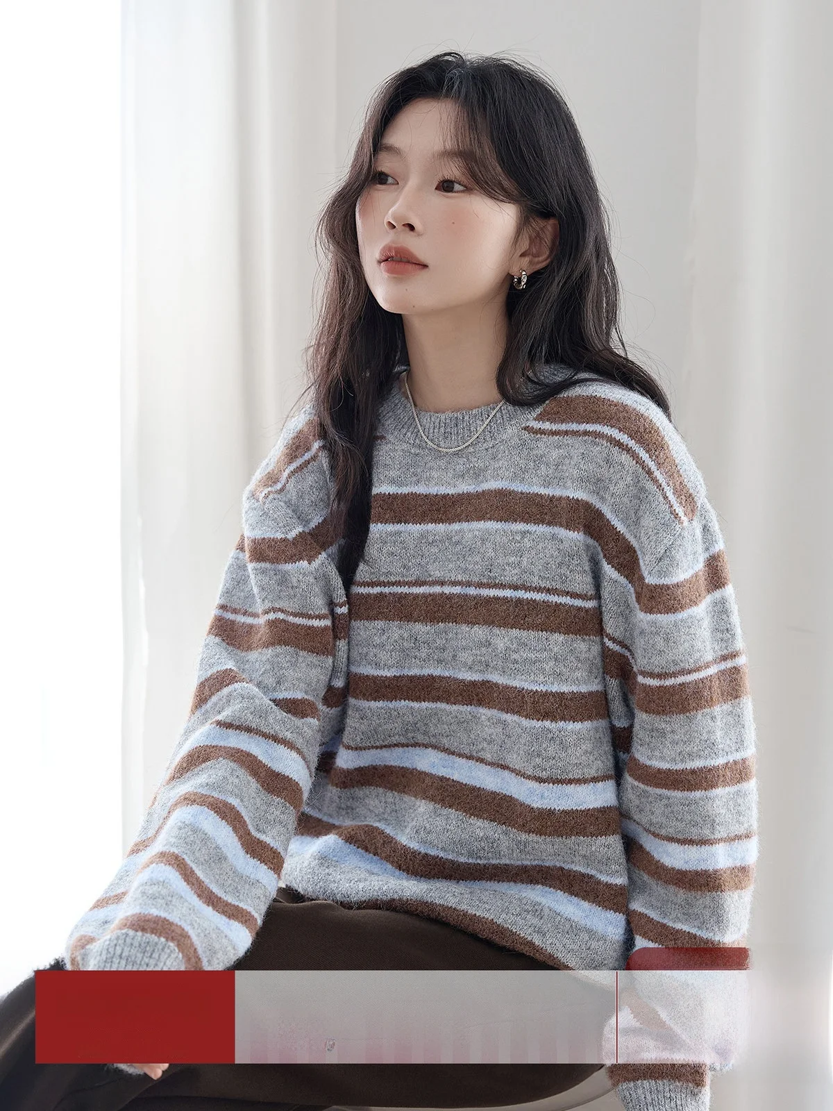 HuiXi Women's Knitted Sweater Striped Loose Fit Comfortable Slimming Overhead Winter New Arrival Fashion Commute Style Long S...
HuiXi Women's Knitted Sweater Striped Loose Fit Comfortable Slimming Overhead Winter New Arrival Fashion Commute Style Long S...