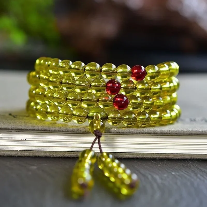 108 Buddha Bead Bracelet Beeswax Amber Necklace Bracelet Men's and Women's Classic Simple Jewelry
108 Buddha Bead Bracelet Beeswax Amber Necklace Bracelet Men's and Women's Classic Simple Jewelry