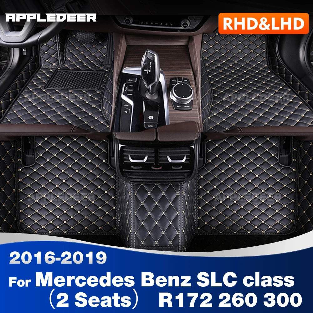 Автомобильные коврики для Mercedes Benz SLC class (2 сиденья) R172 260 300 2016 2017 2018 2019 Пользовательские подушечки для ног ковровое покрытие интерьер acce
Автомобильные коврики для Mercedes Benz SLC class (2 сиденья) R172 260 300 2016 2017 2018 2019 Пользовательские подушечки для ног ковровое покрытие интерьер acce