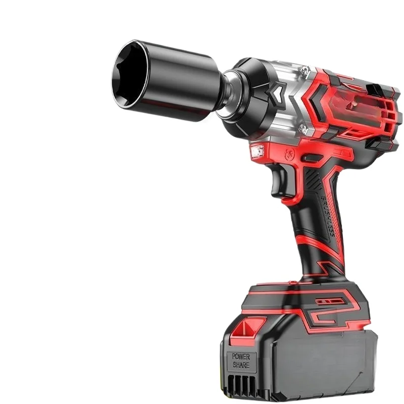 Brushless Electric Wrench High Torque Rechargeable Lithium Battery Impact Auto Repair Woodworking Shelf Wrench
Brushless Electric Wrench High Torque Rechargeable Lithium Battery Impact Auto Repair Woodworking Shelf Wrench
