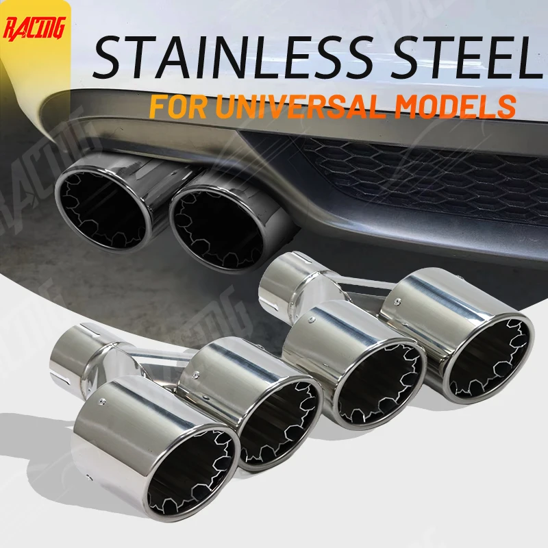 Double Outlet Exhaust Tips Cars Accesstories Frosted Stainless Steel Car Muffler System Universal Suitable Car Tip Pipes
Double Outlet Exhaust Tips Cars Accesstories Frosted Stainless Steel Car Muffler System Universal Suitable Car Tip Pipes