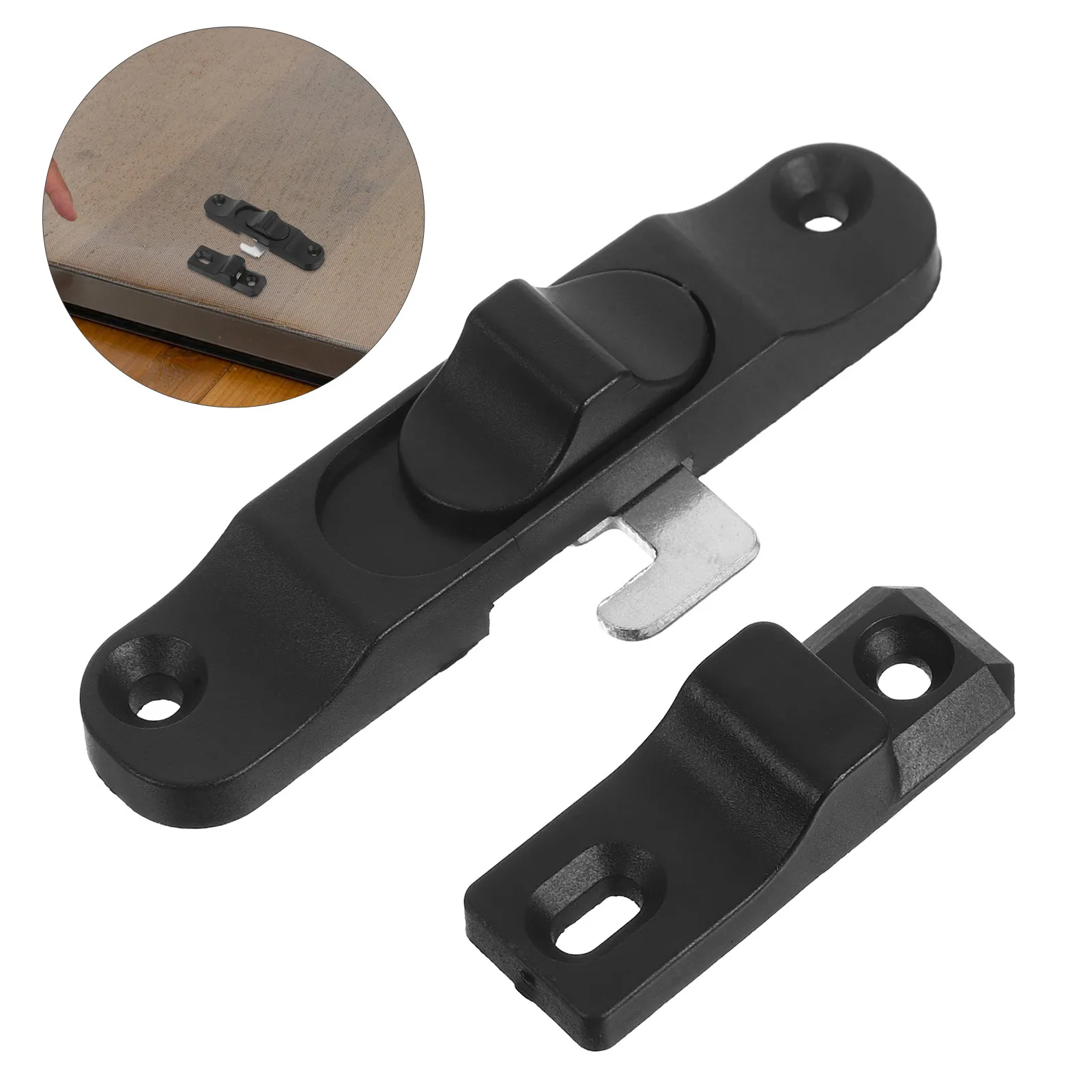 High Strength Sliding Patio Screen Door Lock Sturdy Metal Build for Home Security Sliding Glass Door Keeper Hook Window Safety
High Strength Sliding Patio Screen Door Lock Sturdy Metal Build for Home Security Sliding Glass Door Keeper Hook Window Safety
