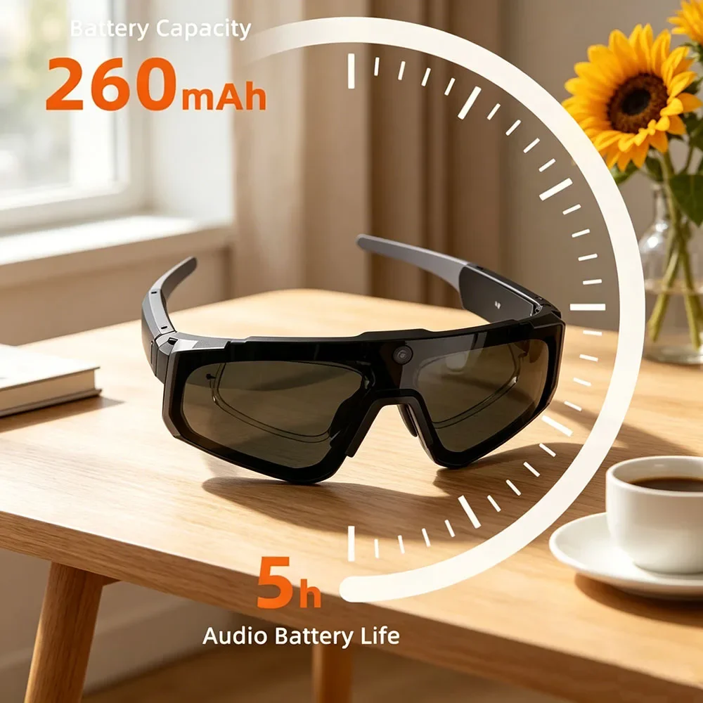 Fashionable Men 4K Polarized HD AI Smart Sunglasses Bluetooth Call Translation 800W Camera Outdoor Cycling Glasses
Fashionable Men 4K Polarized HD AI Smart Sunglasses Bluetooth Call Translation 800W Camera Outdoor Cycling Glasses