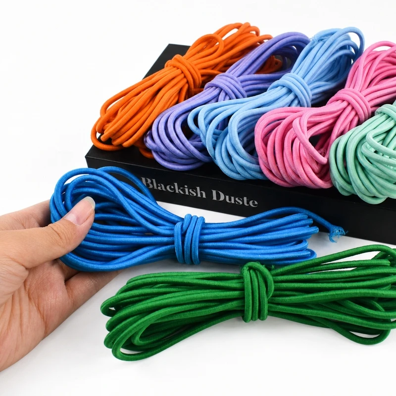 10/20/30/40/50M 4mm Multicolor Round Elastic Cord Rubber Rope for Hairband Hat Drawstring Apparel Belt Pants DIY Sewing Supplies
10/20/30/40/50M 4mm Multicolor Round Elastic Cord Rubber Rope for Hairband Hat Drawstring Apparel Belt Pants DIY Sewing Supplies