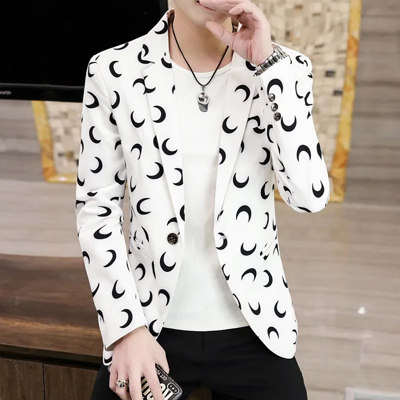 2024 Men's Spring and Autumn Slim Fit Printed Suit Teen Trend Handsome blazer
2024 Men's Spring and Autumn Slim Fit Printed Suit Teen Trend Handsome blazer
