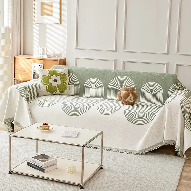 Thicken chenille Green Sofa Cover Sofa Blanket simple geometrical cushion ins wind sand hair towel fashion blanket Sofa Towel
Thicken chenille Green Sofa Cover Sofa Blanket simple geometrical cushion ins wind sand hair towel fashion blanket Sofa Towel