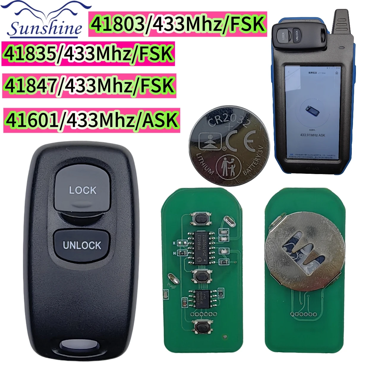 3 Pieces /2Buttons Remote Car Key 433MHZ FSK For Mazda M6 2 3 6 Series 2003-2010 For Ranger Everest 41803 41804 41847 41835 Fob
3 Pieces /2Buttons Remote Car Key 433MHZ FSK For Mazda M6 2 3 6 Series 2003-2010 For Ranger Everest 41803 41804 41847 41835 Fob
