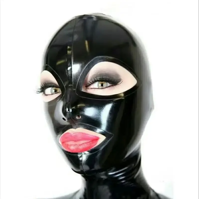 Latex Mask Handmade Black Hoods with Open Big Eyes and Open Mouth Cosplay Latex Mask Custom Size With Back Zipper Fetish
Latex Mask Handmade Black Hoods with Open Big Eyes and Open Mouth Cosplay Latex Mask Custom Size With Back Zipper Fetish