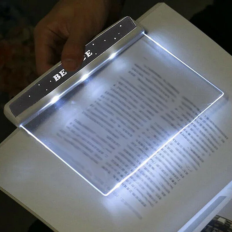 LED Book Light Flat Plate Page Portable Reading Lamp Night Vision Book Light Eye Protection for Bed Table Bedroom Reading
LED Book Light Flat Plate Page Portable Reading Lamp Night Vision Book Light Eye Protection for Bed Table Bedroom Reading