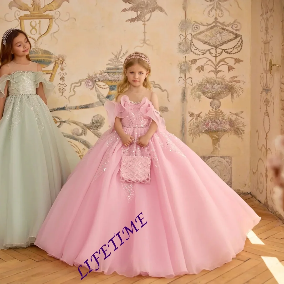CustomizedPink Sequined Flower Girl Dress for Wedding Puffy Ball Gown Princess Kids Birthday Party Gowns First Pageant Dress Cus
CustomizedPink Sequined Flower Girl Dress for Wedding Puffy Ball Gown Princess Kids Birthday Party Gowns First Pageant Dress Cus
