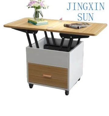 Multi functional folding and lifting coffee table, dual-purpose, extendable and simple household with wheels for movement
Multi functional folding and lifting coffee table, dual-purpose, extendable and simple household with wheels for movement