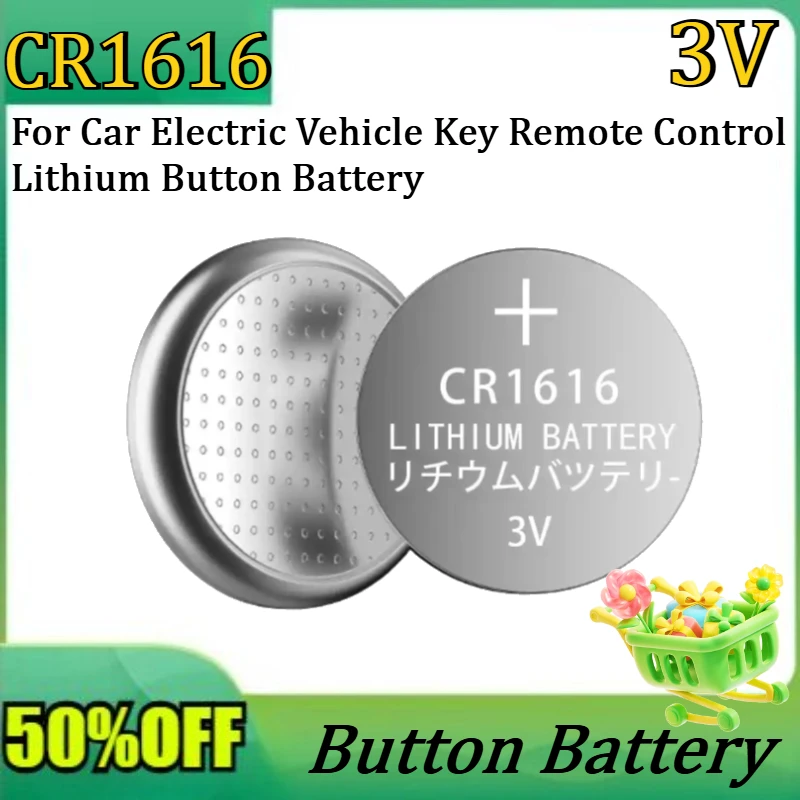 New CR1616 For Panasonic 3V for Car Electric Vehicle Key Remote Control Lithium Button Battery
New CR1616 For Panasonic 3V for Car Electric Vehicle Key Remote Control Lithium Button Battery